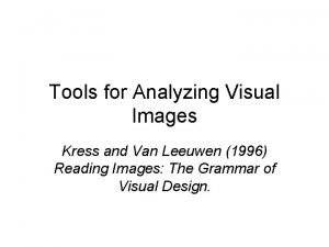 Analyzing visual images