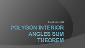 Polygon interior angle sum theorem