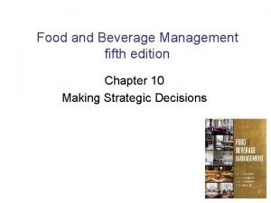 Food and beverage management book free download Food and beverage management book free download