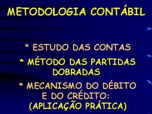 Metodologia das partidas dobradas