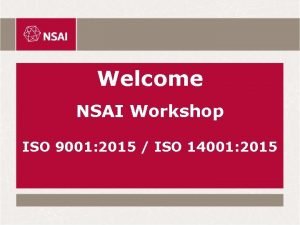 Nsai iso 9001 Nsai iso 9001