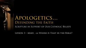 Apologetics Defending the Faith Scripture in Support of