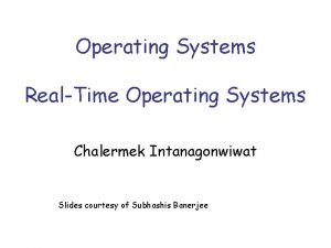 Example of real time system