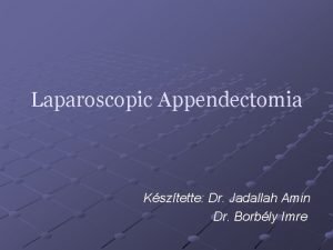 Appendectomia