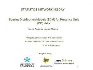 Sdm species distribution model