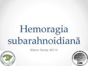 Hemoragia subarahnoidiana