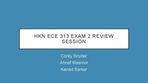 Hkn review session