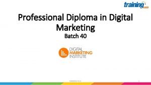 Professional diploma in digital marketing dmi ireland pddm Professional diploma in digital marketing dmi ireland pddm