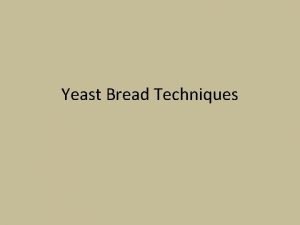 Yeast Bread Techniques CoolRise Doughs Designed to rise