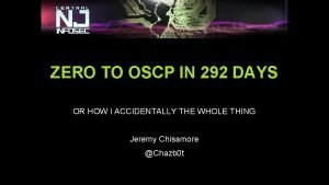 Zero to oscp