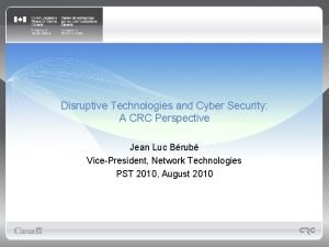 Cyber security crc