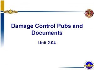 Damage control equipment list