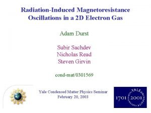 RadiationInduced Magnetoresistance Oscillations in a 2 D Electron