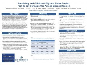 Impulsivity and Childhood Physical Abuse Predict Past 30