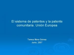 Patente comunitaria