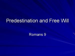 Romans 9 predestination