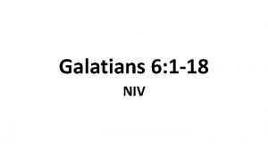 Galatians 6 18