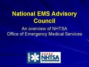 National ems advisory council