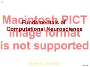 Fundamentals of computational neuroscience