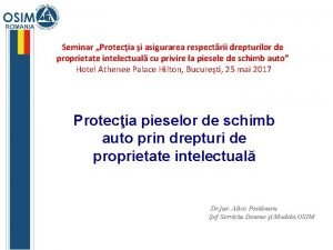 Seminar Protecia i asigurarea respectrii drepturilor de proprietate