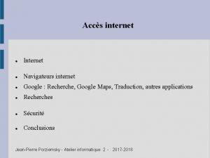 Accs internet Internet Navigateurs internet Google Recherche Google