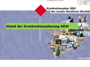 LVRKlinikverbund Verbund Heilpdagogischer Netze Stand der Krankenhausplanung NRW