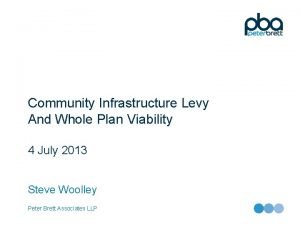 Community infrastructure levy questions