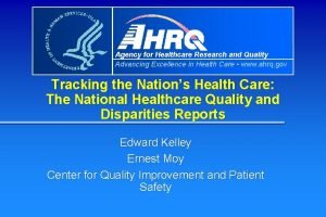 Agency for health care research and quality