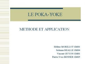 Poka-yoke exemple