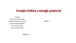 Formula energia cinetica