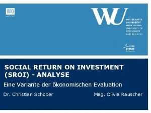 Social return on investment beispiel