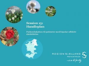 Session 15 Handleplan Psykoedukation til patienter med bipolar