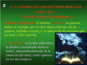Sentido pleno de la biblia Sentido pleno de la biblia