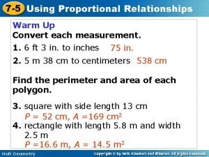 Using proportional relationships