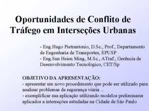 Oportunidades de Conflito de Trfego em Intersees Urbanas