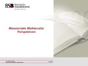 Manuscripta mediaevalia