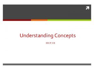 Concept formation