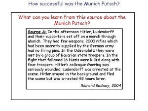 Munich putsch sources