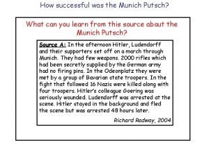 Munich putsch sources Munich putsch sources