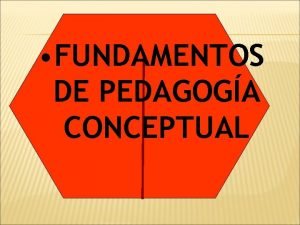 Pedagogía conceptual