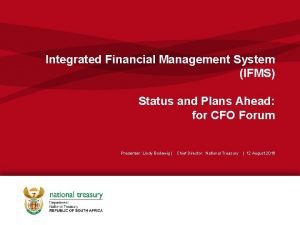 Ifms integrated financial management system