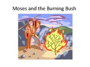 Moses and the Burning Bush The Kings daughter