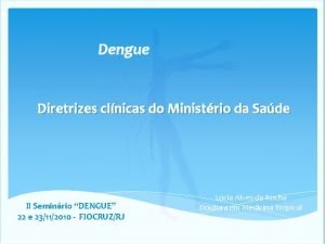 Dengue no brasil