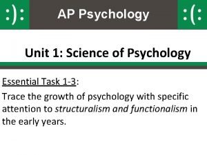 Ap psych unit 1