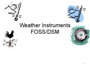 Units of weather instruments