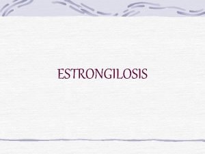 Strongylus vulgaris patogenia