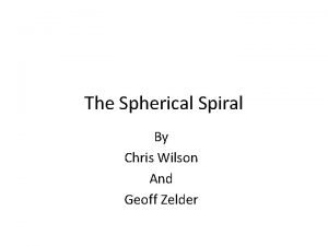 Spherical spiral