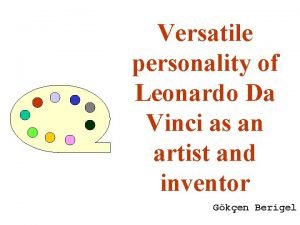 Leonardo da vinci personality