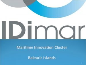 Maritime innovation cluster