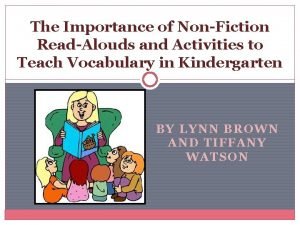 The Importance of NonFiction ReadAlouds and Activities to